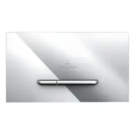 Змивна клавіша ViConnect 300S Villeroy & Boch 92218061 Chrome — вид на білому тлі