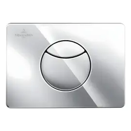 Панель смыва унитаза ViConnect 100S Villeroy & Boch 92248561 White Alpin — вид на белом фоне