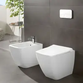 Змивна клавіша ViConnect 200S Villeroy & Boch 92249068 White — бічний ракурс