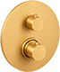 Brushed honey gold
