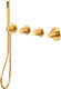 Brushed honey gold