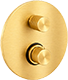 Brushed honey gold